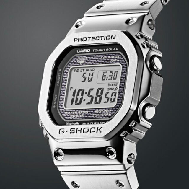 G-SHOCK(ジーショック)のG-SHOCK GMW-B5000D フルメタル シルバー メンズの時計(腕時計(デジタル))の商品写真