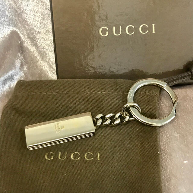 Gucci(グッチ)の美品 グッチ キーホルダー ゴールドカラー 10062 レディースのファッション小物(キーホルダー)の商品写真