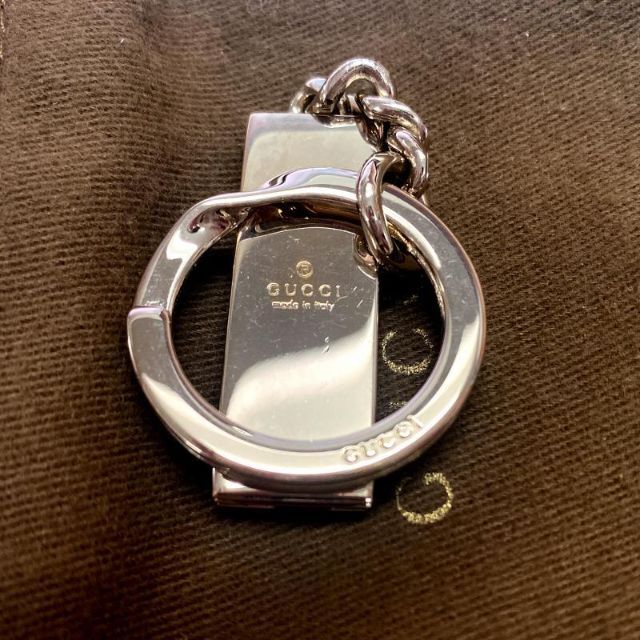 Gucci(グッチ)の美品 グッチ キーホルダー ゴールドカラー 10062 レディースのファッション小物(キーホルダー)の商品写真