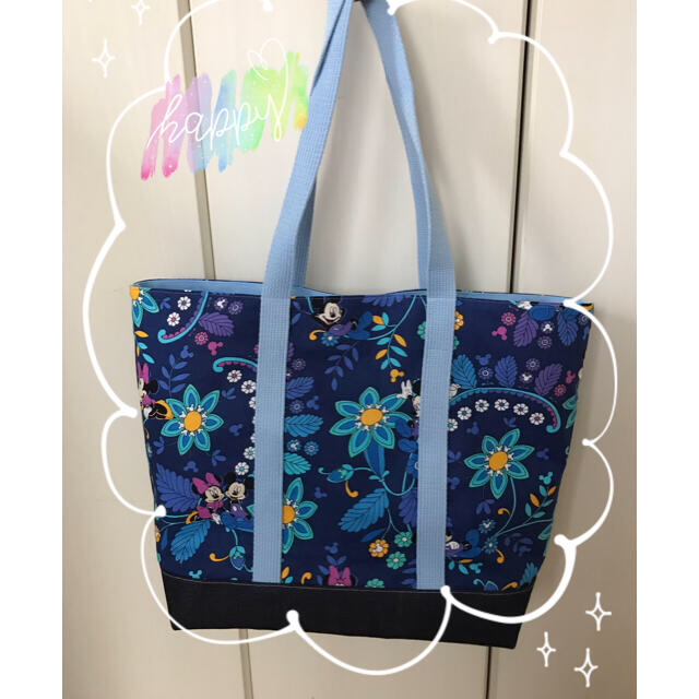 Vera Bradley(ヴェラブラッドリー)のヴェラブラッドリー✨ミッキーコラボ🌈トートバッグ　ハンドメイド ハンドメイドのファッション小物(その他)の商品写真