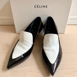 セリーヌ(celine)のCELINEシューズセリーヌ38ハーフ(ローファー/革靴)