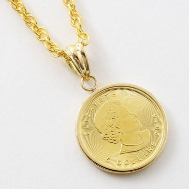 純金 メイプルリーフ金貨 1/10オンス  ペンダント　新品