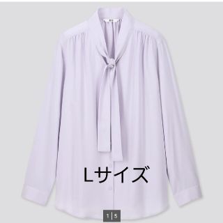 ユニクロ(UNIQLO)のユニクロ　ボウタイブラウス(シャツ/ブラウス(長袖/七分))