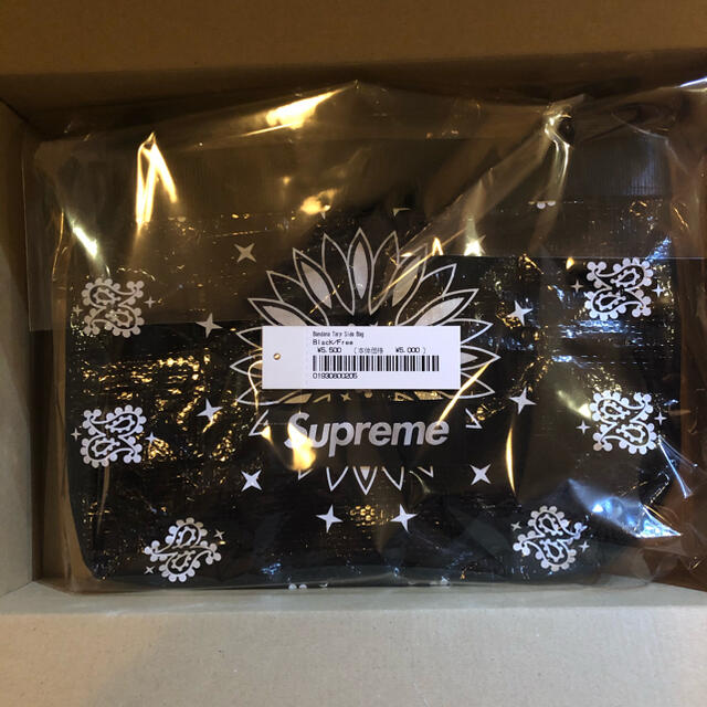 supreme Bandana Tarp Side Bag ブラック定価以下！