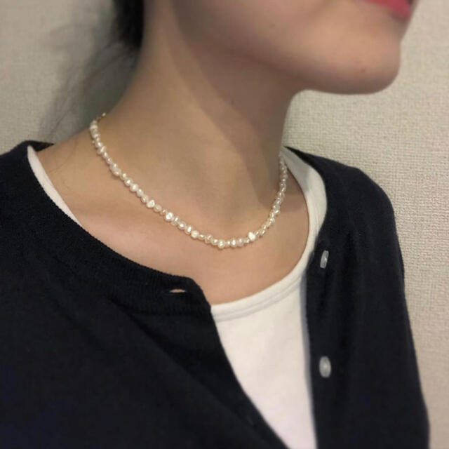 【天然淡水パール】ネックレス ハンドメイドのアクセサリー(ネックレス)の商品写真