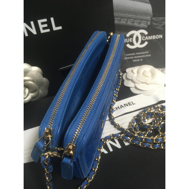 CHANEL(シャネル)のゆゆ様専用♡ 超美品 シャネル チェーンウォレット キャビアスキン 正規品 レディースのバッグ(ショルダーバッグ)の商品写真