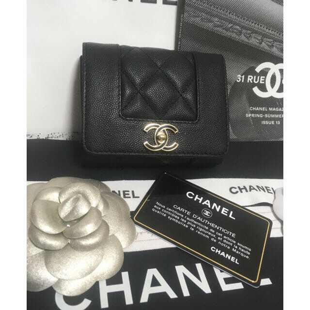 超美品 ★ CHANEL シャネル マドモアゼル 三つ折り財布 正規品