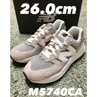 ニューバランス(New Balance)の【新品】M5740CA ホワイト グレー 26.0cm(スニーカー)