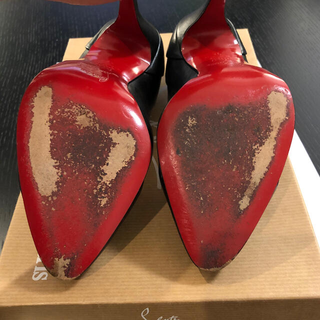 美品 クリスチャンルブタン パンプス 黒 35 美品 クリスチャンルブタン パンプス 黒 35