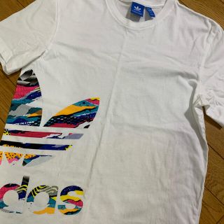 アディダス(adidas)のアディダス　adidas  Tシャツ　白　M  美品(Tシャツ/カットソー(半袖/袖なし))