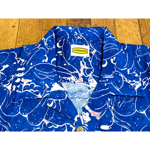 【新品】INTERMEZZO 半袖シャツ メンズＬ メンズのトップス(シャツ)の商品写真