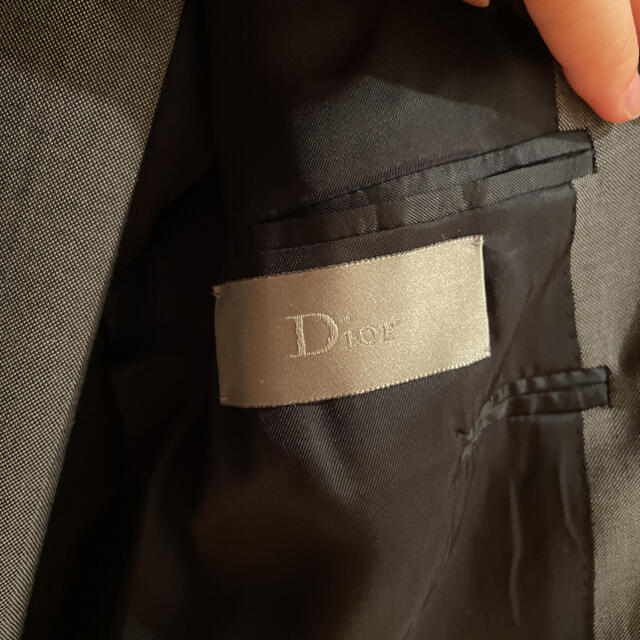 ディオールオム　DiorHomme  ディオール　スーツ　グレー　オーダーメイド