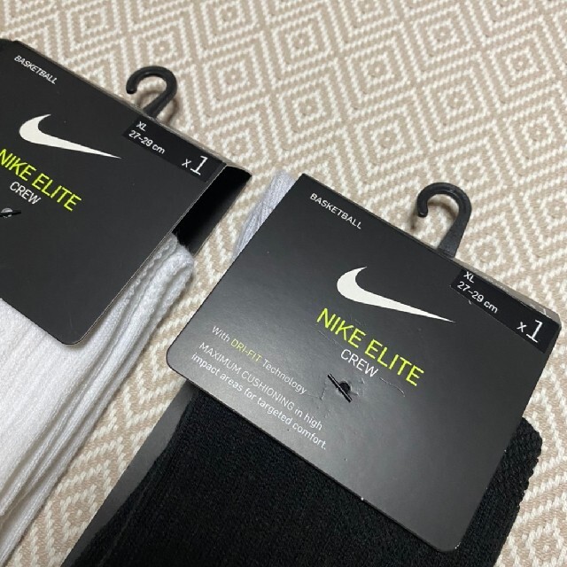 NIKE(ナイキ)の新品　ナイキ　バスケ　NIKE ソックス　靴下　27〜29センチ　2足セット スポーツ/アウトドアのスポーツ/アウトドア その他(バスケットボール)の商品写真