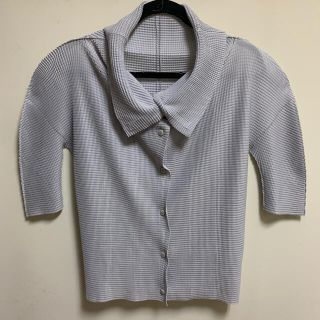 プリーツプリーズイッセイミヤケ(PLEATS PLEASE ISSEY MIYAKE)のお値下げ❣️ISSEY MIYAKE me 七分袖カーディガン(カーディガン)