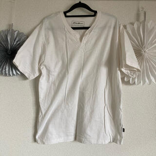 エディーバウアー(Eddie Bauer)のエディバウアー　ホワイト　Tシャツ　メンズ　M(Tシャツ/カットソー(半袖/袖なし))