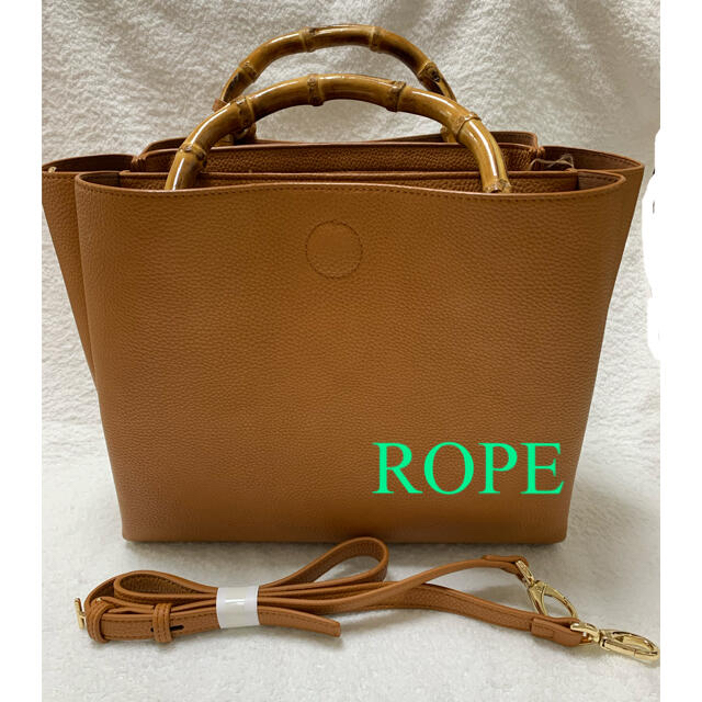 ROPE’(ロペ)のROPE ロペ　バンブーハンドル　2wayショルダーバッグ レディースのバッグ(ショルダーバッグ)の商品写真