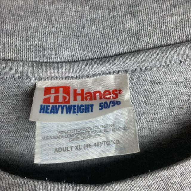 Hanes(ヘインズ)のUSA製 90s ビンテージ 古着 企業 ロゴ オーバーサイズ 半袖 Tシャツ メンズのトップス(Tシャツ/カットソー(半袖/袖なし))の商品写真