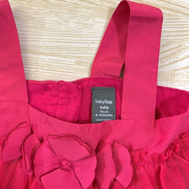 babyGAP(ベビーギャップ)のチュールドレス　ピンク キッズ/ベビー/マタニティのベビー服(~85cm)(ワンピース)の商品写真