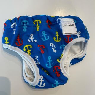 ニシキベビー(Nishiki Baby)の【水遊びおむつ】スイムパンツ80 ブルーいかり柄マリン(水着)