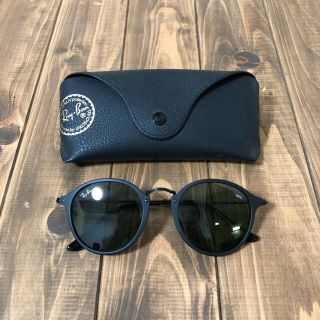 レイバン(Ray-Ban)の未使用品✨ Ray-Ban Round Fleck マットブラック(サングラス/メガネ)