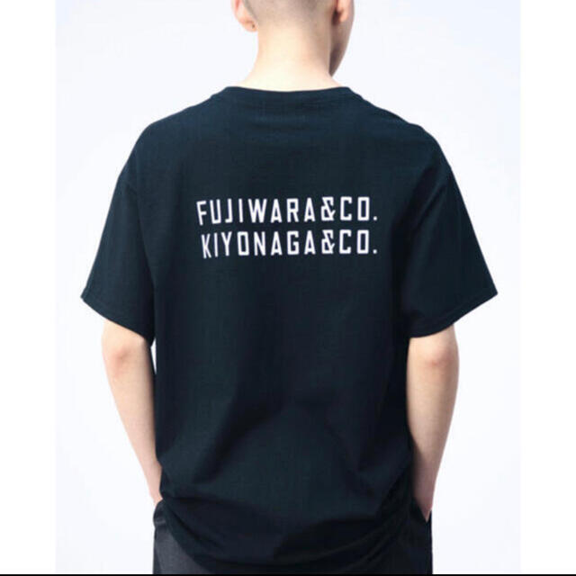 FUJIWARA&CO. BACK DOUBLE LOGO TEE 1