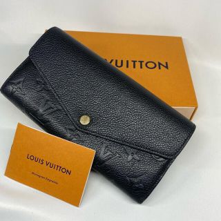 ルイヴィトン(LOUIS VUITTON)のルイヴィトンM61182 モングラムアンプラントポルトフォイユサラ長財布　黒(財布)