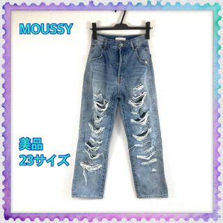 マウジー(moussy)の【新古品】 MOUSSY ダメージジーンズ(デニム/ジーンズ)