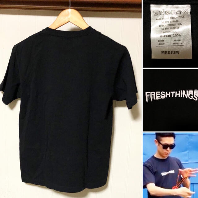 ART VINTAGE(アートヴィンテージ)の即完売品❗️freshthings フレッシュシングス スピニングロゴ Tシャツ メンズのトップス(Tシャツ/カットソー(半袖/袖なし))の商品写真