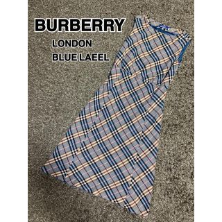 バーバリーブルーレーベル(BURBERRY BLUE LABEL)の極上美品　希少色　三陽商会　BURBERRY BLUE LAEEL ワンピース(ひざ丈ワンピース)