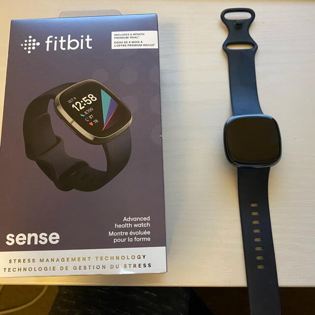 FITBIT Sense GPS搭載 スマートウォッチ FB512BKBK-F… 【海外 正規品