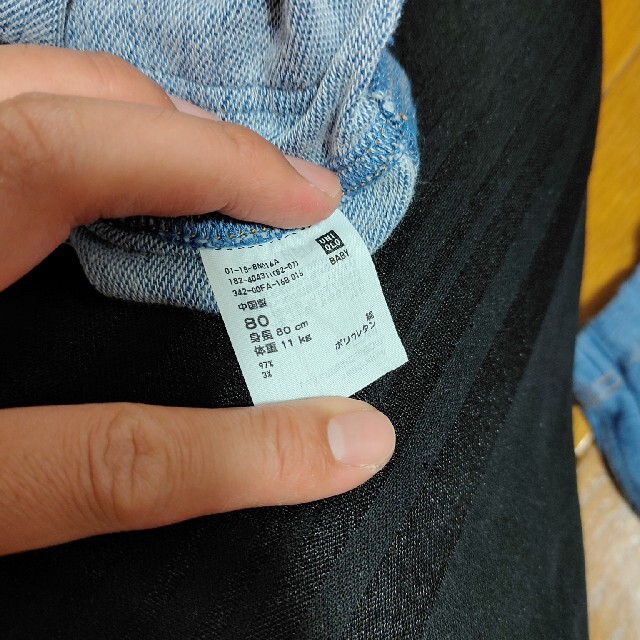 UNIQLO(ユニクロ)の【値下げ】ユニクロ　ベビー　80センチ　男の子　七分丈×4枚セット＋九分丈１枚 キッズ/ベビー/マタニティのベビー服(~85cm)(パンツ)の商品写真