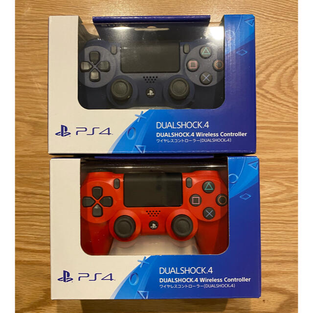 【新品未使用】PS4 DUALSHOCK4 コントローラー  ブルー・レッド