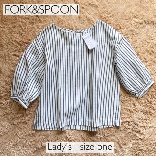 アーバンリサーチ(URBAN RESEARCH)の【kumako0521様専用】新品タグ付き FORK&SPOON ドビーブラウス(シャツ/ブラウス(長袖/七分))