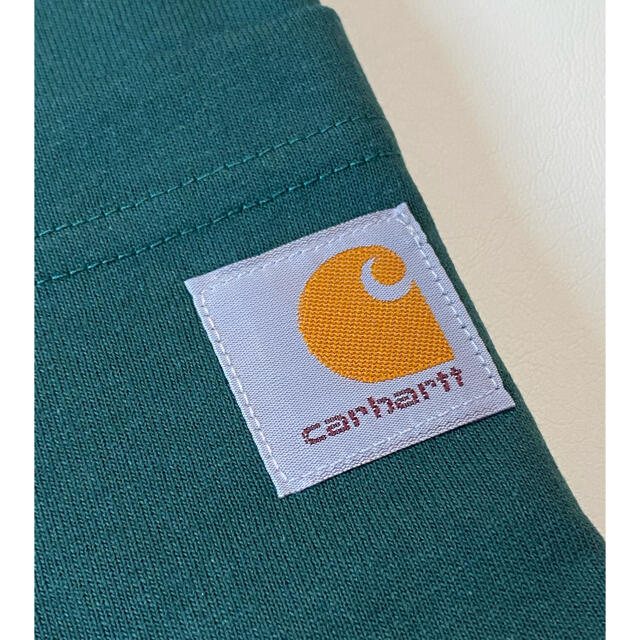 carhartt(カーハート)の新品 Carhartt カーハート 半袖 Tシャツ 緑 グリーン 無地 XL メンズのトップス(Tシャツ/カットソー(半袖/袖なし))の商品写真