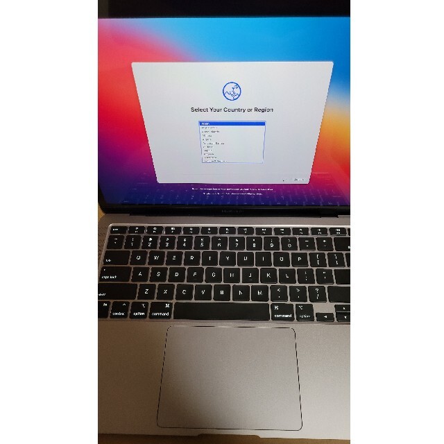 Apple(アップル)のMacbook Air M1 8GB 256GB スペースグレー USキーボード スマホ/家電/カメラのPC/タブレット(ノートPC)の商品写真