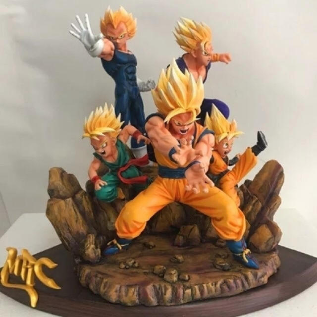 ドラゴンボール　ガレージキット　5人組フィギュア