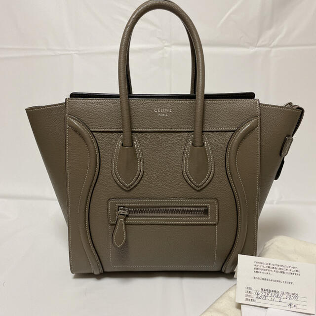 ハンドバッグ正規品◆CELINE ラゲージ　スリ