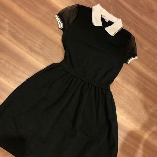 レッドヴァレンティノ(RED VALENTINO)のミー様専用★Red Valentino 襟付きワンピース(ひざ丈ワンピース)