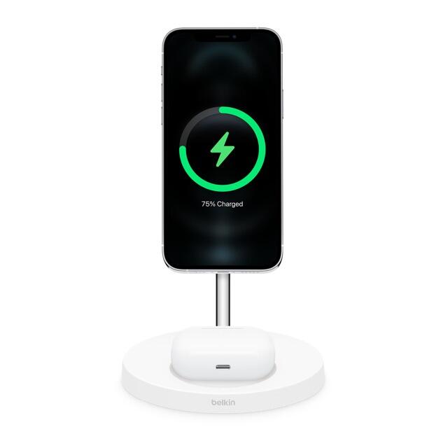 スマートフォン/携帯電話Belkin BOOST↑CHARGE™ PRO 2-in-1 Magsafe