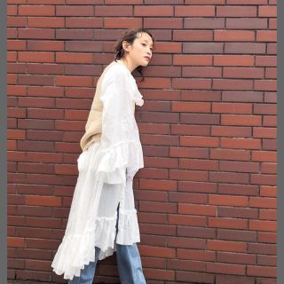 ビューティアンドユースユナイテッドアローズ(BEAUTY&YOUTH UNITED ARROWS)の☆高橋愛さん着用☆ruffle ガウンドレス(ロングワンピース/マキシワンピース)