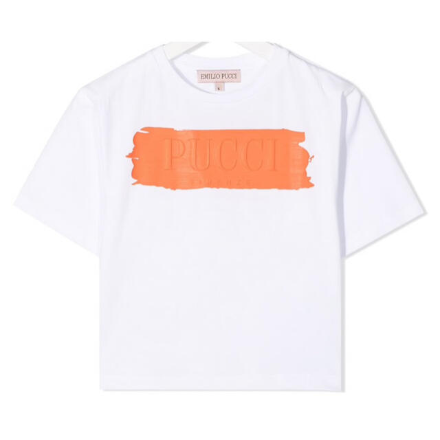 EMILIO PUCCI(エミリオプッチ)の【新作】エミリオプッチ　ロゴTシャツ　ホワイト レディースのトップス(Tシャツ(半袖/袖なし))の商品写真