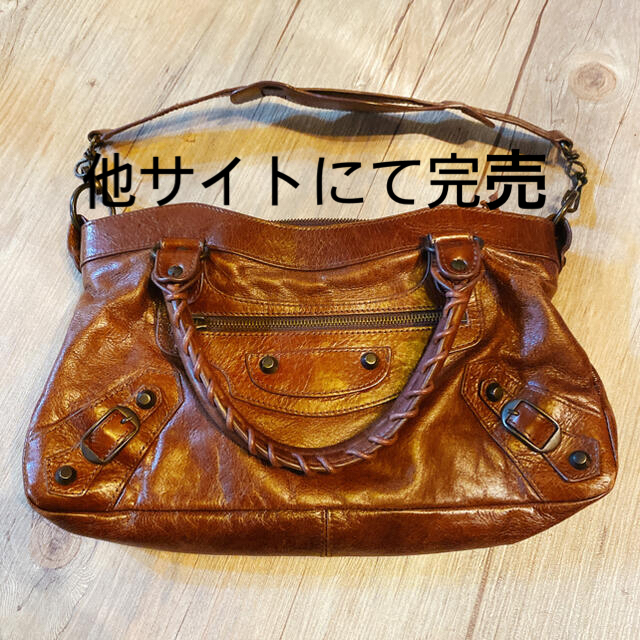 情熱セール BALENCIAGA ハンドバッグ ブラウン 茶色 レディース 鞄