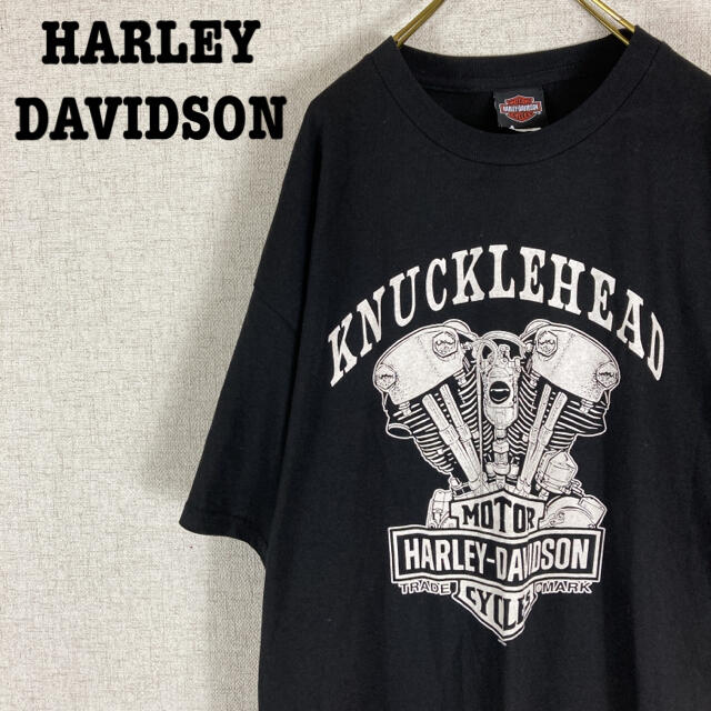 Harley Davidson(ハーレーダビッドソン)のHARLEY-DAVIDSON ハーレー Tシャツ ナックルヘッド メキシコ製 メンズのトップス(Tシャツ/カットソー(半袖/袖なし))の商品写真