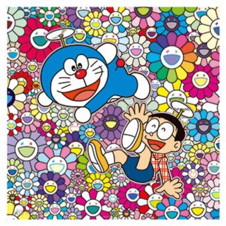 【2枚】ドラえもん 村上隆 楽しいね ポスター作品 Kaikaikiki(その他)