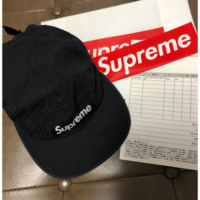 Supreme(シュプリーム)のTonal Seersucker Camp Cap メンズの帽子(キャップ)の商品写真