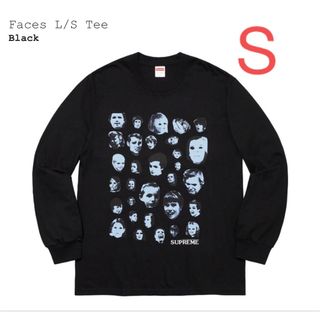 シュプリーム(Supreme)の【黒 S】Faces L/S Tee シュプリーム(Tシャツ/カットソー(七分/長袖))