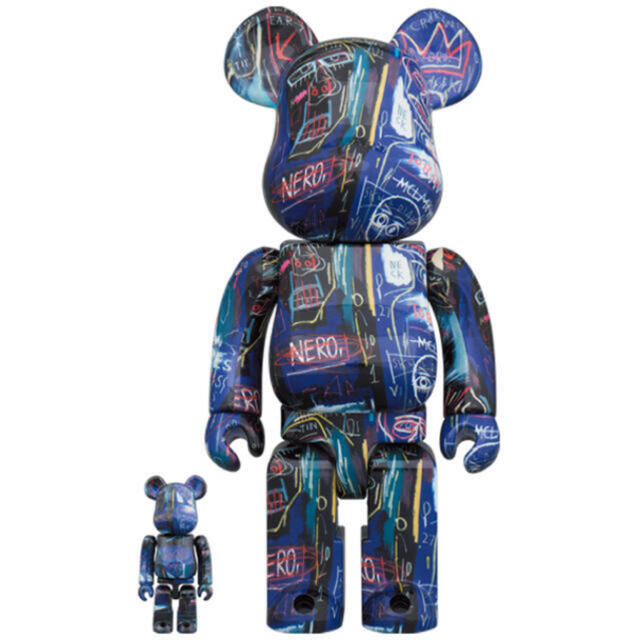 MEDICOM TOY(メディコムトイ)のBE＠RBRICK JEAN-MICHEL BASQUIAT 7 100&400 エンタメ/ホビーのフィギュア(その他)の商品写真