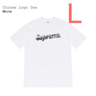 シュプリーム(Supreme)の【白 L】Chrome Logo Tee シュプリーム(Tシャツ/カットソー(半袖/袖なし))