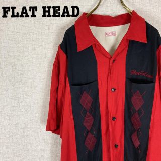 フラットヘッド(THE FLAT HEAD)のTHE FLAT HEAD フラットヘッド ラインシャツ レーヨンシャツ(シャツ)