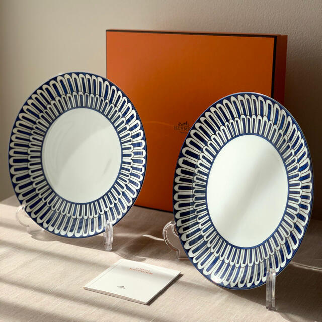 HERMES エルメス ブルーダイユール プレート 21.5cm ペア HERMES エルメス ブルーダイユール プレート 21.5cm ペア